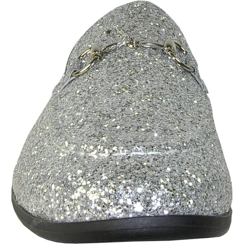 "Bravo 1" Silver Glitter Tuxedo & Prom Shoes - My Store